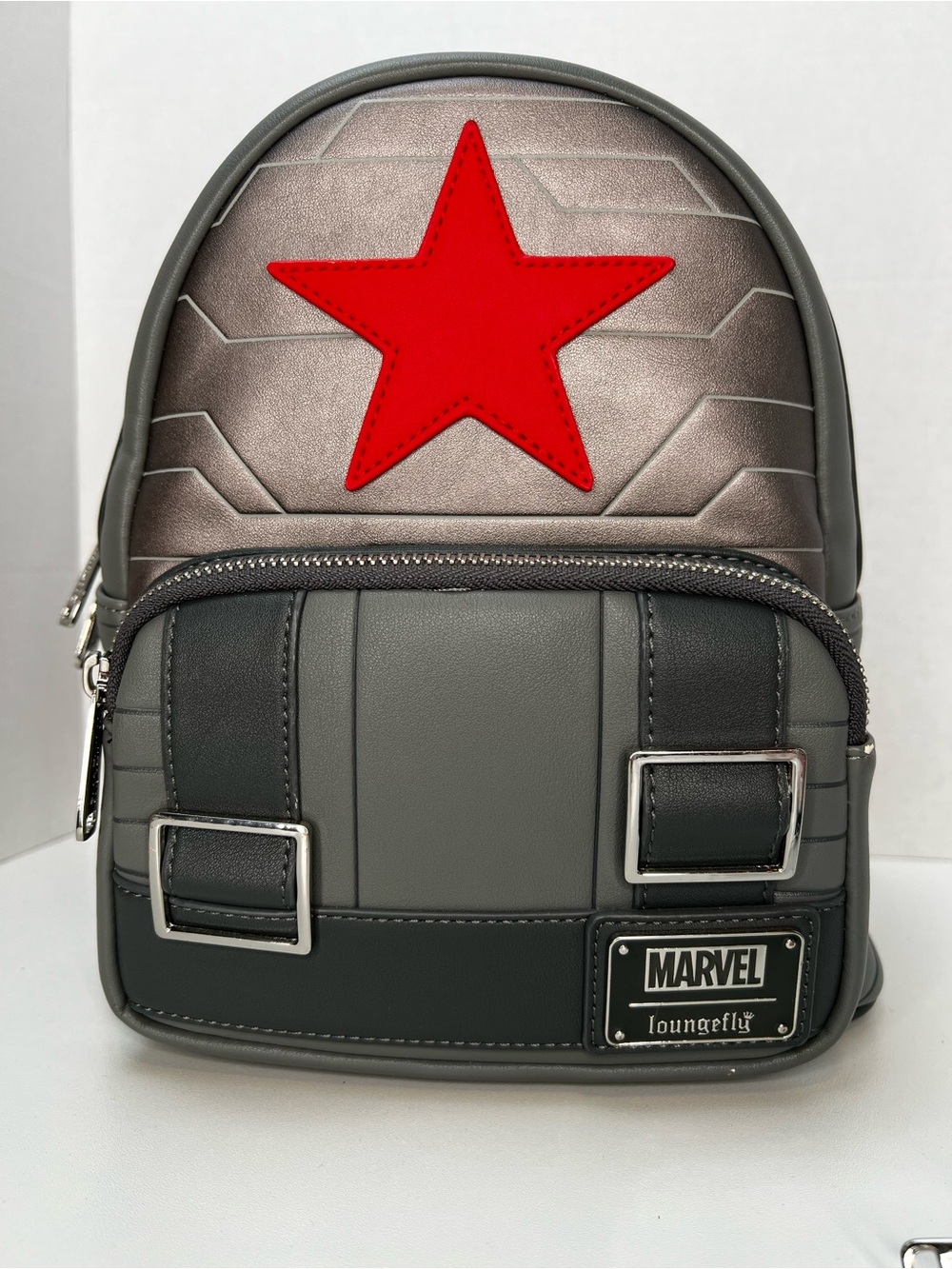 Loungefly Winter Soldier Marvel Avengers Cosplay Backpack Captain America - Picture 2 of 12